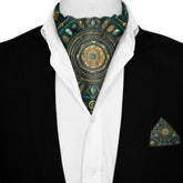 REGALIA SILK ASCOT AND POCKET SQUARE SET – PREMIUM COLLECTION